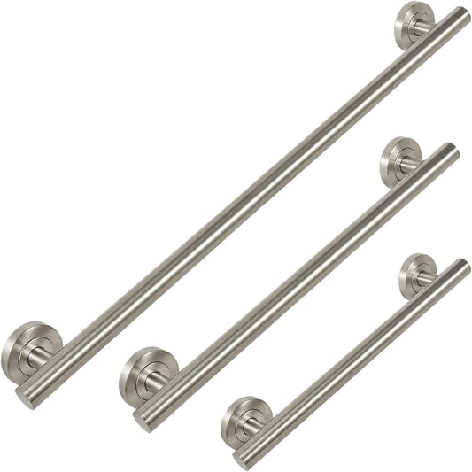 Lava Odoro Shower Safety Bar for Seniors Disabled, 3-Pack Shower Grab Bar