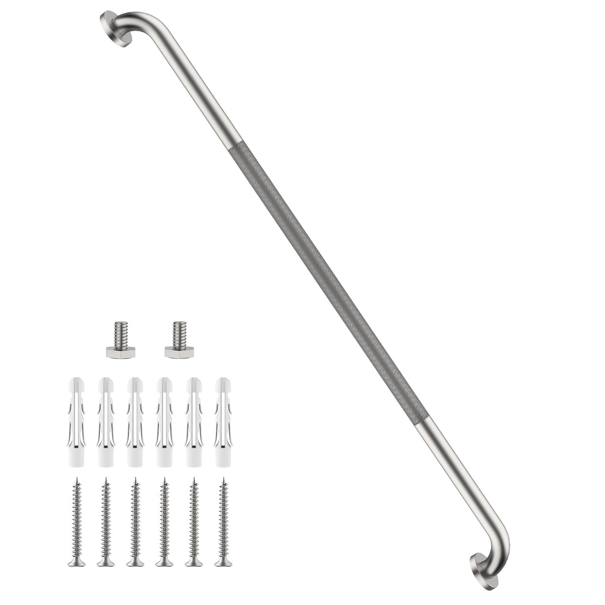 12 Inch Anti Slip Grab Bars for Wall, Munzong Stainless Steel Shower Bars