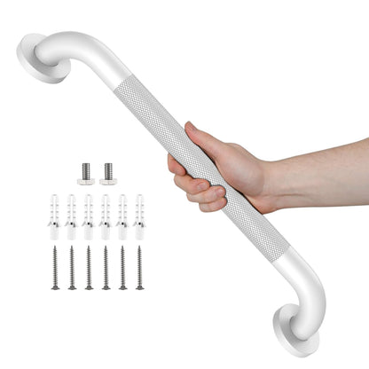 Black Knurled Grab Bar 36 Inch, Safety Shower Handrail for Senior