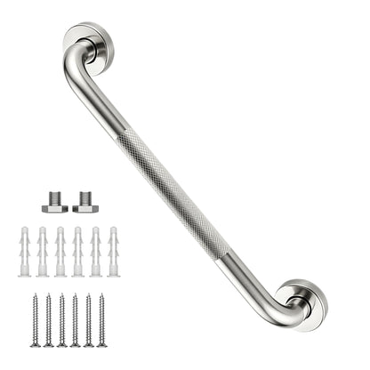 16 Inch Shower Grab Bars, 2 Pack Chrome Safety Bars 1.25" Dia