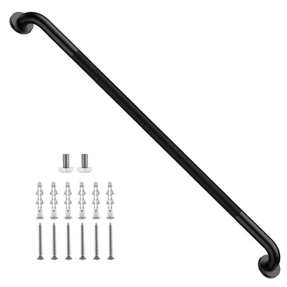 ZUEXT 2 Pack 16 Inch Chrome Anti Slip Shower Grab Bar with Knurled Grip