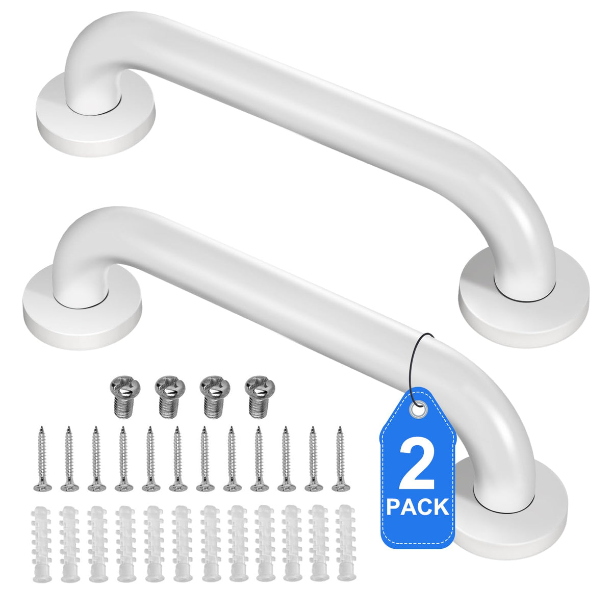 Grab Bars for Shower 2 Pack, Stainless Steel Bathroom Grab Bar for Seniors