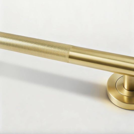 Lava Odoro Gold Shower Grab Bars, 12" Upgrade Anti-Slip Knurling Grab Bar