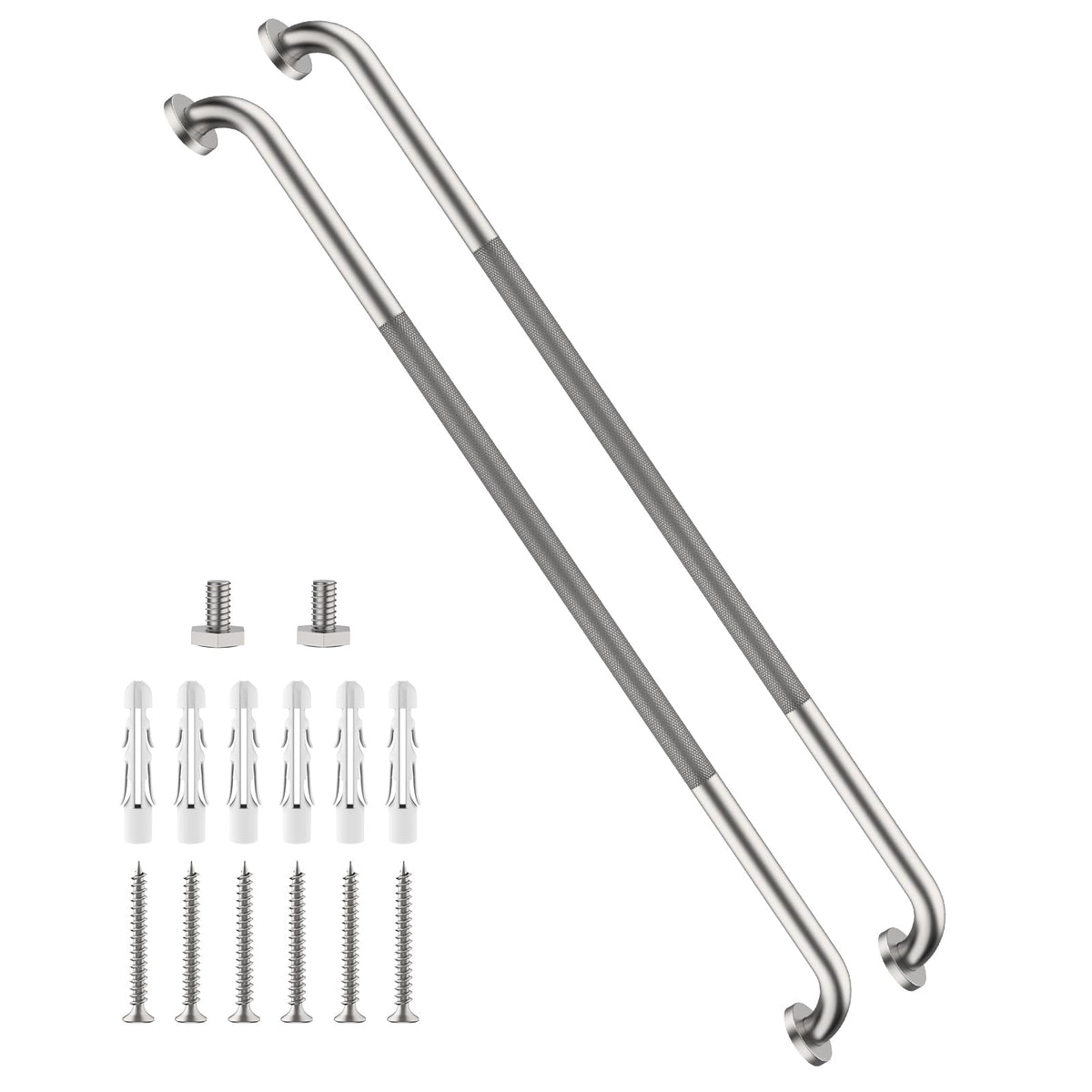 12 Inch Anti Slip Grab Bars for Wall, Munzong Stainless Steel Shower Bars