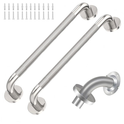 16 Inch Brushed Nickel Grab Bar for Bathroom, 2 Pack