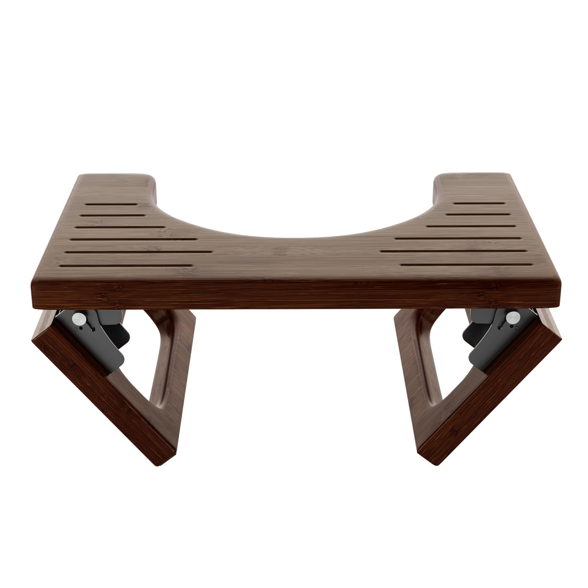 AmazerBath 7 Inches Bamboo Toilet Stool Squat for Adult, Foldable Squatting Potty Stools for Bathroom, 0.79" Thickness Poop Stool with Non-Slip Strip, Space-Saving, No Assembly Required, Natural Color