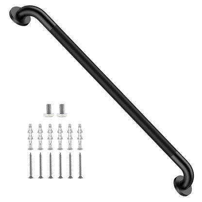 ZUEXT 2 Pack 16 Inch Chrome Anti Slip Shower Grab Bar with Knurled Grip