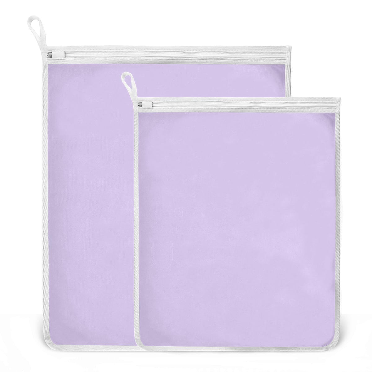 Purple Mesh Laundry Bags Lingerie Bags for Washing Delicates 2 PCS Durable Wash Bag with Zipper Small and Medium Washable