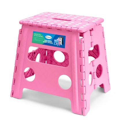 Dyforce Kids Step Stool 9 Inch, 300lbs Folding Step Stool for Toddler