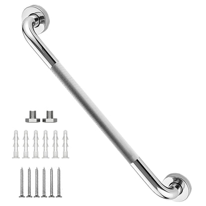 16 Inch Shower Grab Bars, 2 Pack Chrome Safety Bars 1.25" Dia
