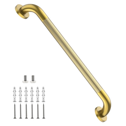 Shower Grab Bar 16 Inch, Brushed Nickel Bathroom Safety Grab Bar