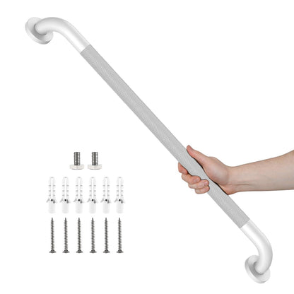 Black Knurled Grab Bar 36 Inch, Safety Shower Handrail for Senior