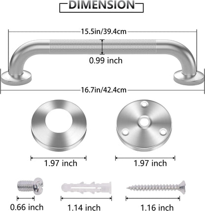 Grab Bars for Shower, 2 Pack 16 in Anti Slip Safety Bath Handle for Senior
