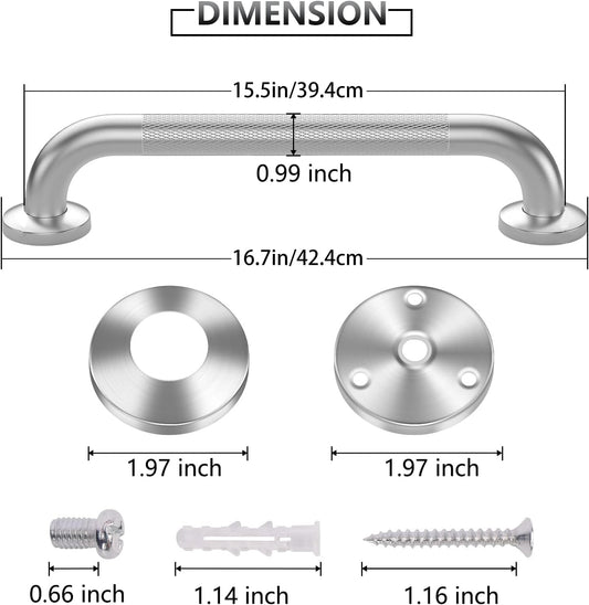 Grab Bars for Shower, 2 Pack 16 in Anti Slip Safety Bath Handle for Senior