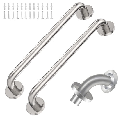 16 Inch Brushed Nickel Grab Bar for Bathroom, 2 Pack