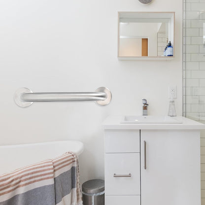 Stainless Steel Bathroom Handrail 2pcs Non-Slip Grab Bars Bathtub Safety Rail Thickened Support Handles for Elderly Disabled Toilet and Shower Use