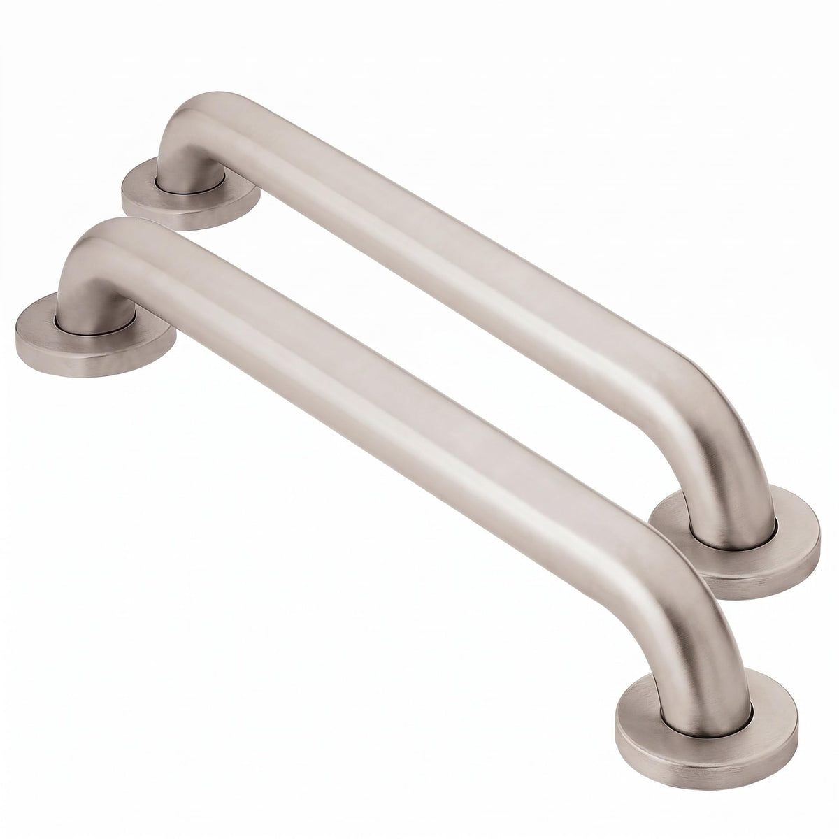 Moen Home Care Bathroom Safety 18 Inch Stainless Steel Handicap Grab Bar for Bathtub and Shower, Slip Resistant Finish, Elderly Assistance Product, Polished Brass, R8918P