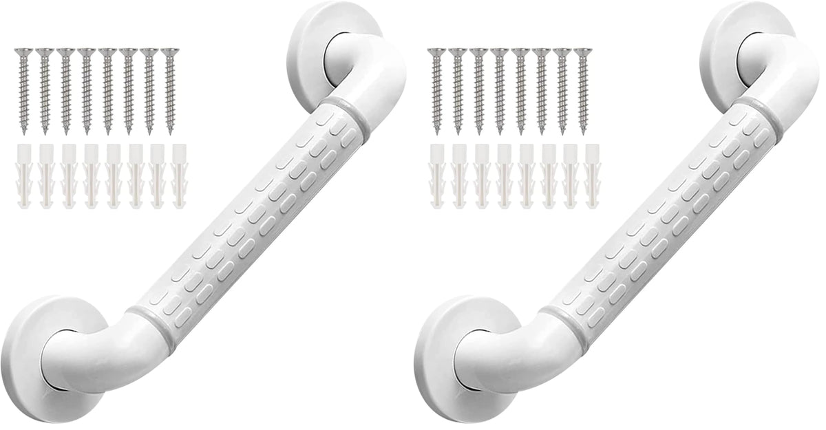 Grab Bars Anti Slip Shower Handle Bathroom Grab Bar Hand Rail Support Assist Bath Handles Bathroom Balance Bars for Handicap Elderly Injury