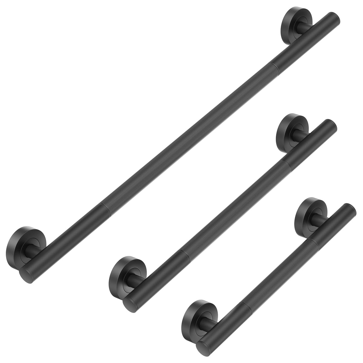 Lava Odoro Gold Shower Grab Bars, 12" Upgrade Anti-Slip Knurling Grab Bar