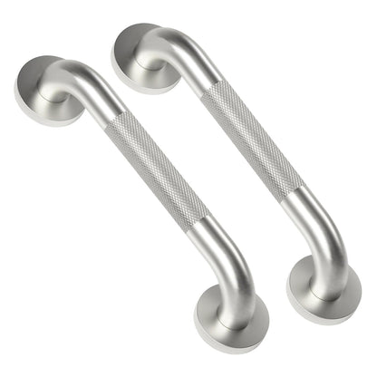 2 Pack 16 Inch Shower Grab Bars for Seniors Anti-Slip Textured Grip