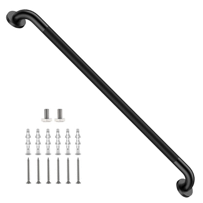 ZUEXT 2 Pack 16 Inch Chrome Anti Slip Shower Grab Bar with Knurled Grip