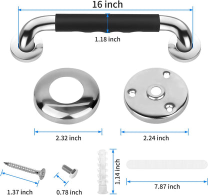 Gotega 16 Inch Shower Grab Bars for Seniors, Anti Slip Handicap Grab Bars