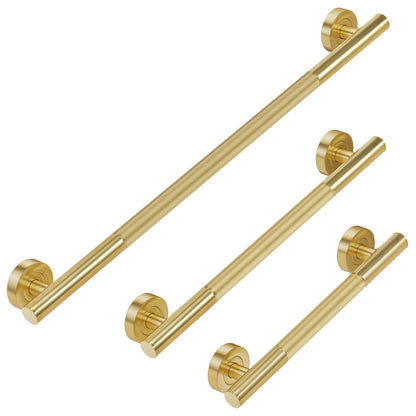 Lava Odoro Gold Shower Grab Bars, 12" Upgrade Anti-Slip Knurling Grab Bar
