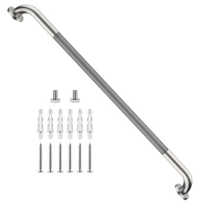 Shower Grab Bar 16 Inch, Brushed Nickel Bathroom Safety Grab Bar