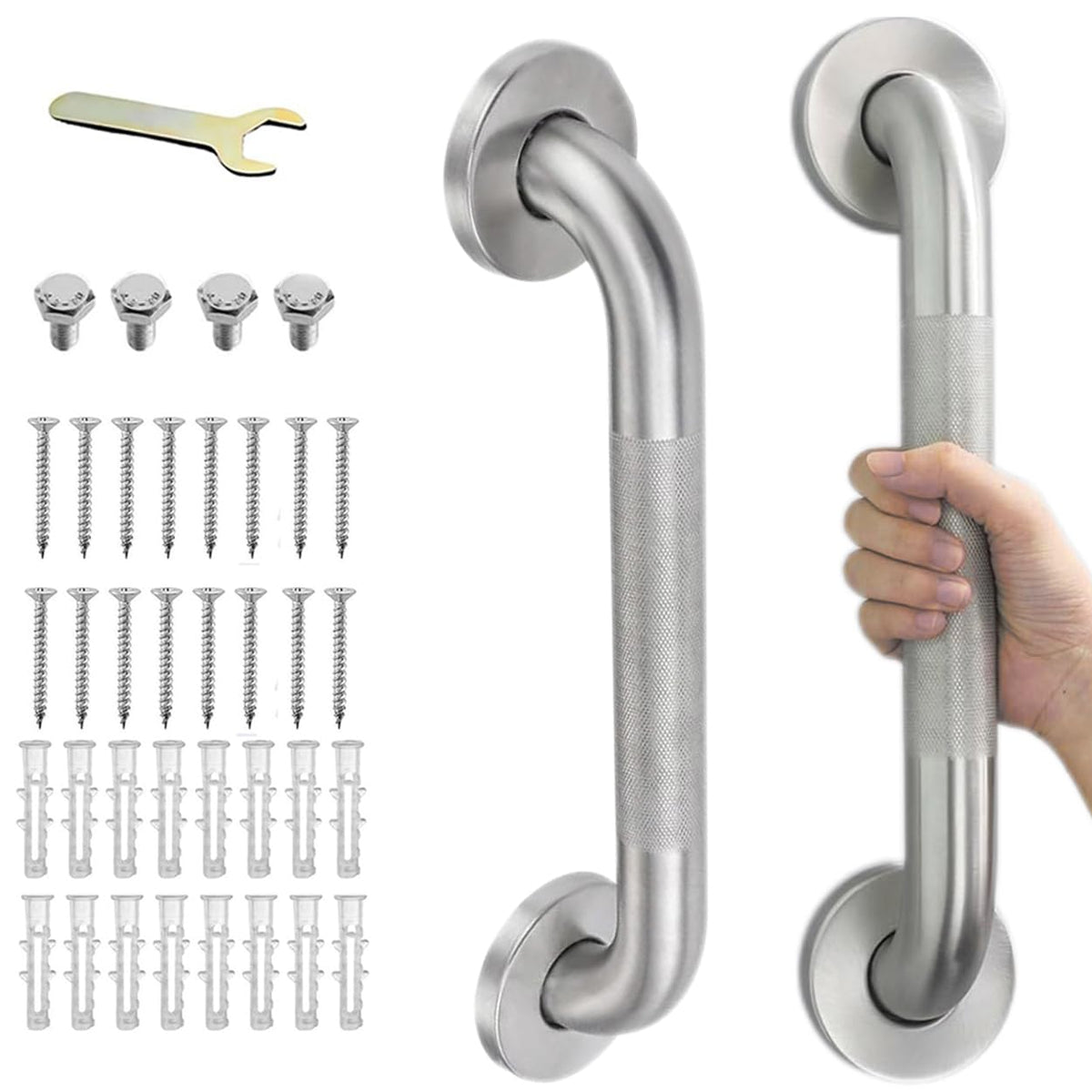 Grab Bars for Shower 16 Inch Bathroom Safety Bars for Seniors