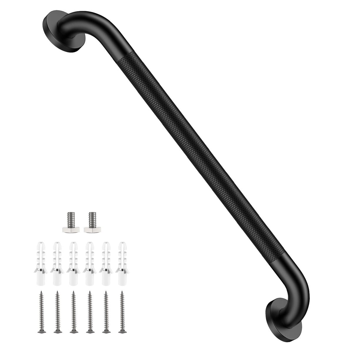 Shower Grab Bar 16 Inch, Brushed Nickel Bathroom Safety Grab Bar