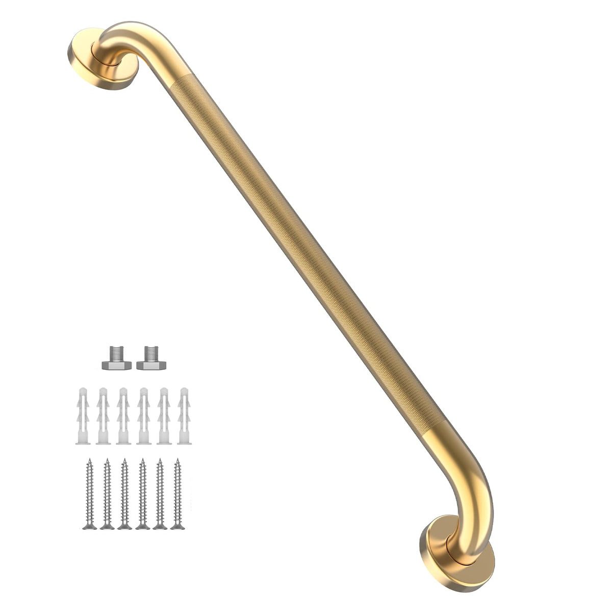 12 Inch Anti Slip Grab Bars for Wall, Munzong Stainless Steel Shower Bars