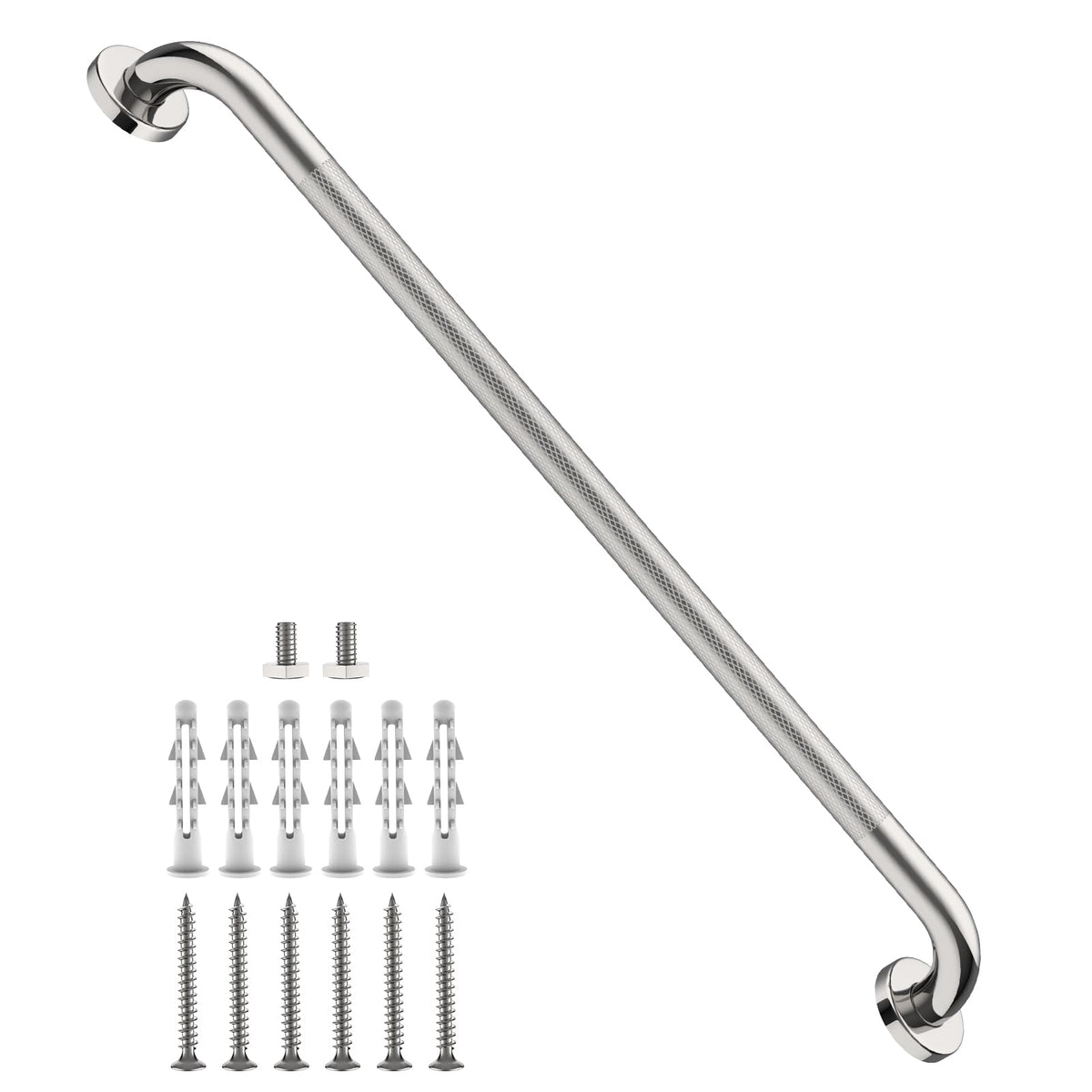 12 Inch Anti Slip Grab Bars for Wall, Munzong Stainless Steel Shower Bars