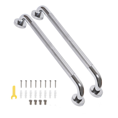 36 Inch Shower Grab Bar, Bathroom Grab Bar Handle with Anti-Slip Knurled Grip, Stainless Steel Bath Balance Bar, 1.25" Diameter Bath Safety Bar Support for Seniors Elderly Pregnant, Brushed Nickel