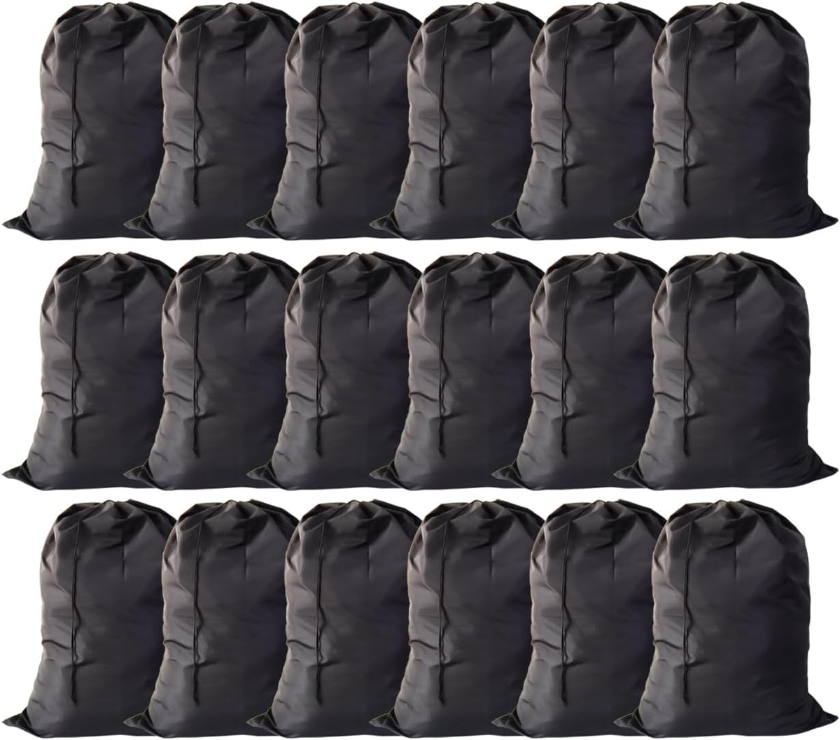 Extra Large Laundry Bag 30"x40", Black, 18 Pack