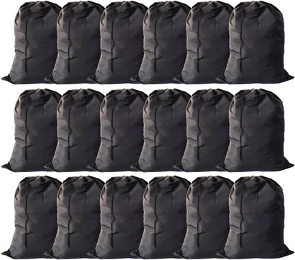Extra Large Laundry Bag 30"x40", Black, 18 Pack
