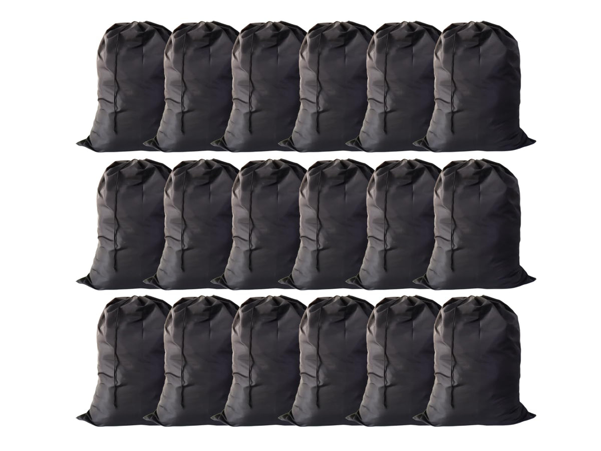 Extra Large Laundry Bag 30"x40", Black, 18 Pack