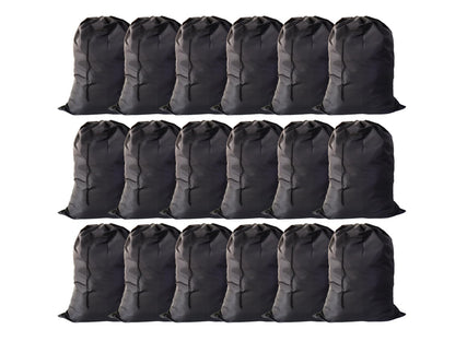 Extra Large Laundry Bag 30"x40", Black, 18 Pack