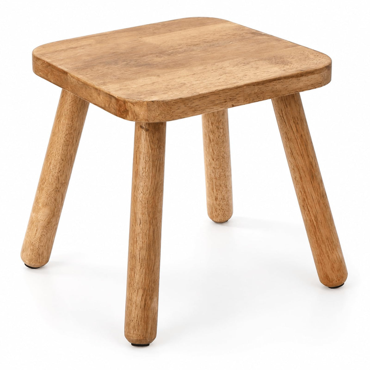 Youeon 9 Inch Small Wooden Step Stool, Non-Slip One Step Stool for Adults, Holds up to 300 Lbs, Portable & Sturdy, Footstool for Bedroom, Bathroom, Kitchen, Easy to Assemble