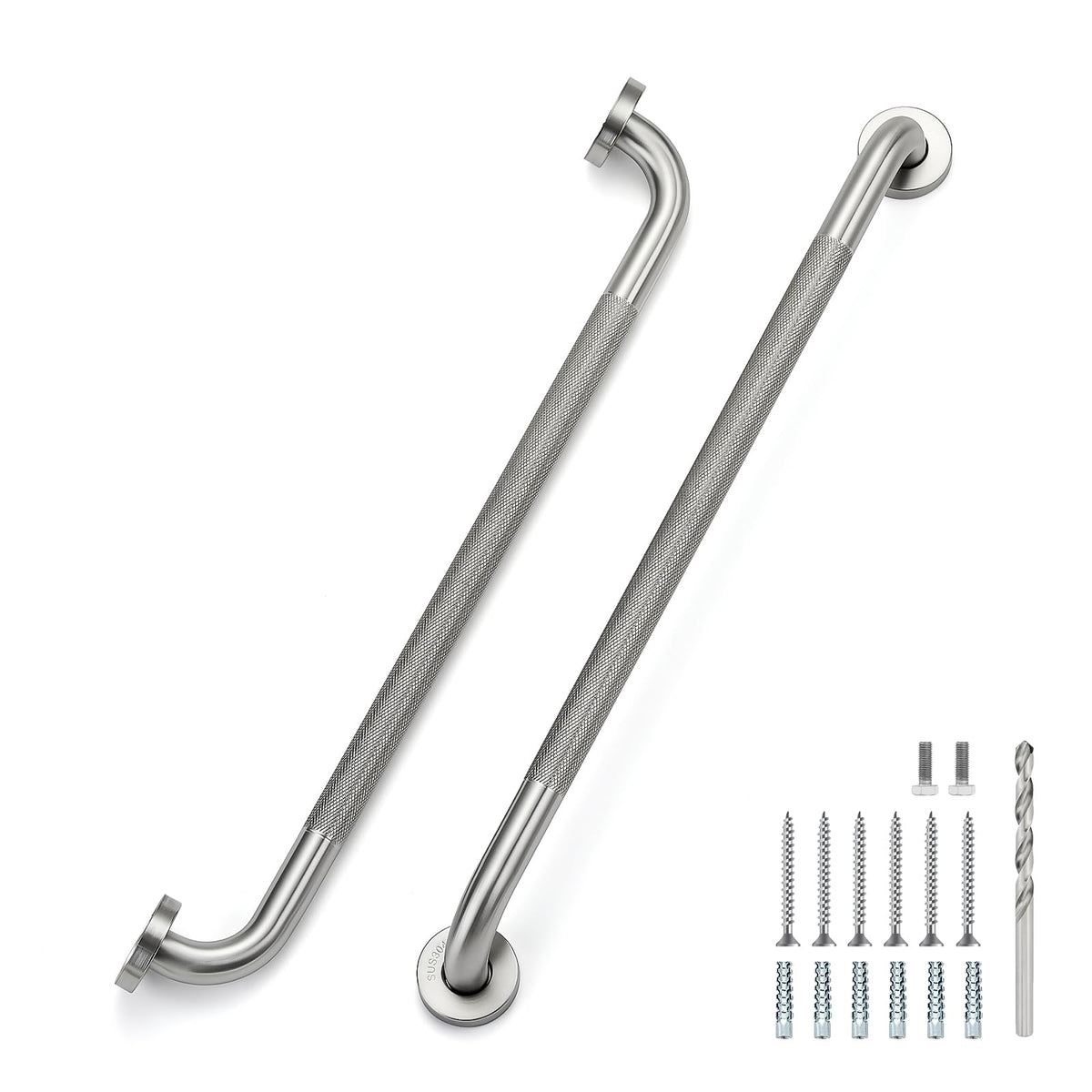 Grab Bars for Shower, 18 Inch Anti-Slip Shower Handle, Polished Nickel