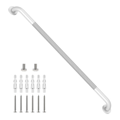 ZUEXT 2 Pack 16 Inch Chrome Anti Slip Shower Grab Bar with Knurled Grip