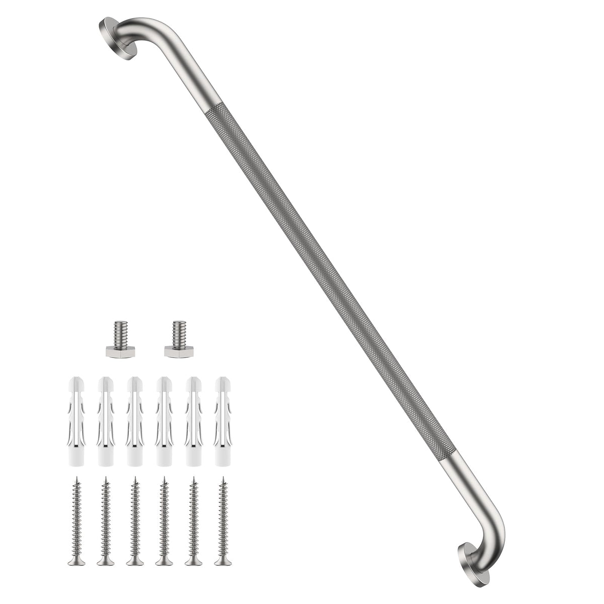 12 Inch Anti Slip Grab Bars for Wall, Munzong Stainless Steel Shower Bars