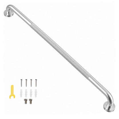 36 Inch Shower Grab Bar, Bathroom Grab Bar Handle with Anti-Slip Knurled Grip, Stainless Steel Bath Balance Bar, 1.25" Diameter Bath Safety Bar Support for Seniors Elderly Pregnant, Brushed Nickel