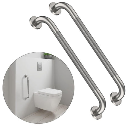12 Inch Anti Slip Grab Bars for Wall, Munzong Stainless Steel Shower Bars