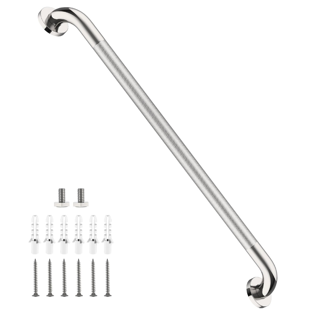 Shower Grab Bar 16 Inch, Brushed Nickel Bathroom Safety Grab Bar