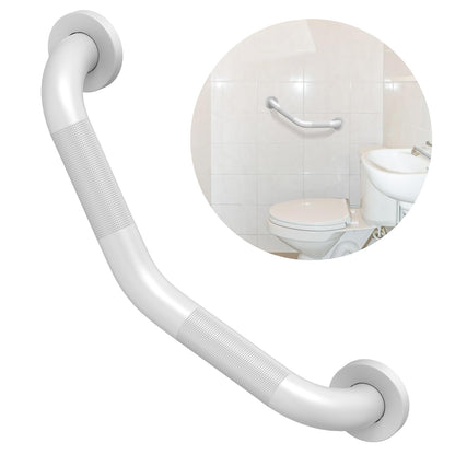 ZUEXT 2 Pack 16 Inch Angled Brushed Nickel Non Slip Knurled Shower Grab Bar