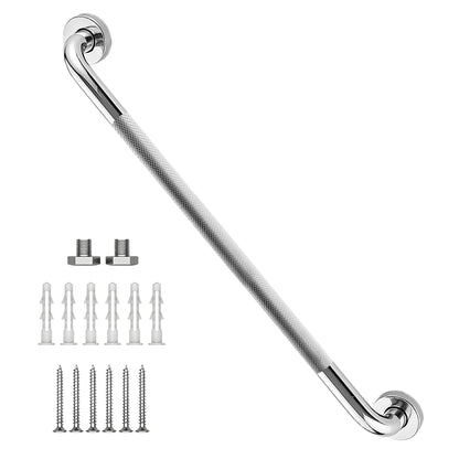 16 Inch Shower Grab Bars, 2 Pack Chrome Safety Bars 1.25" Dia