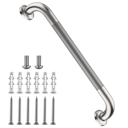 Shower Grab Bar 16 Inch, Brushed Nickel Bathroom Safety Grab Bar