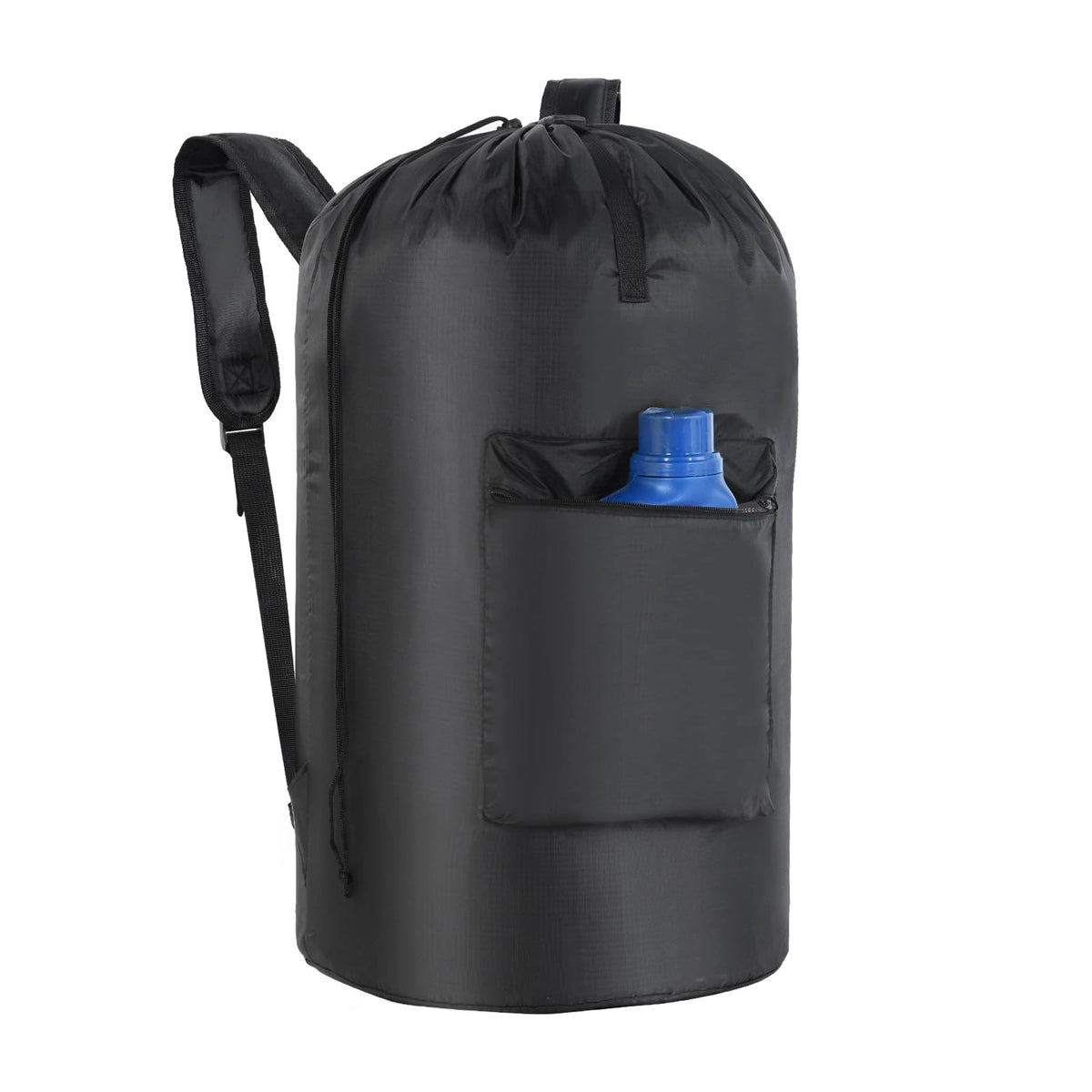 OTraki Mesh Laundry Bags 36 x 28 Inch Extra Large Travel Laundry Bag Backpack Heavy Duty Drawstring Dirty Clothes Laundry Mesh Wash Bag with Shoulder Straps Don't Drying, Melting 140-176℉ Black