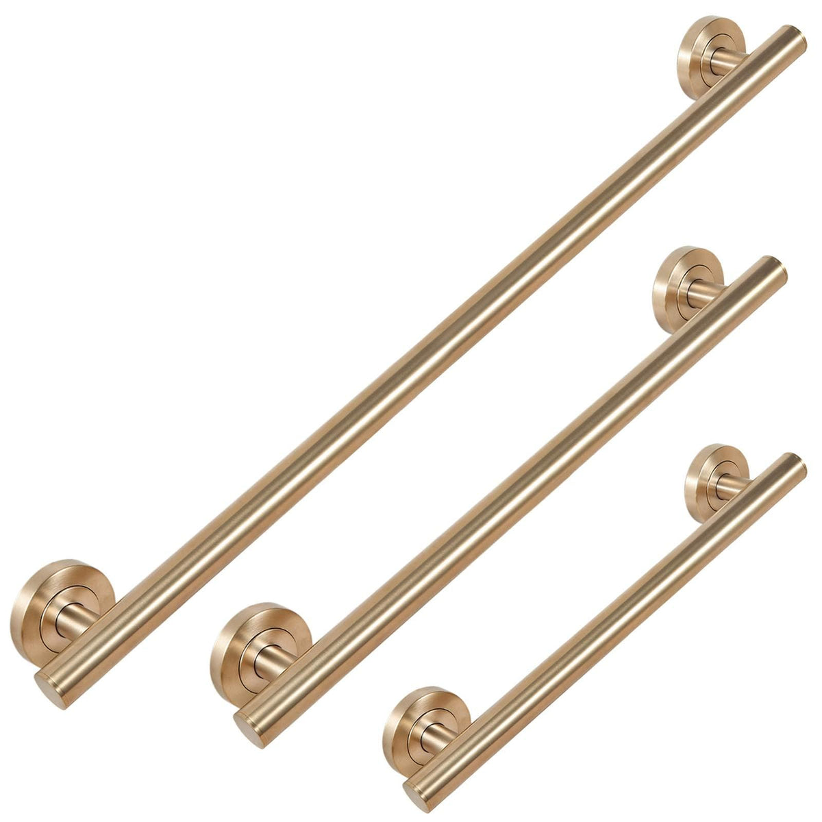 Lava Odoro Shower Safety Bar for Seniors Disabled, 3-Pack Shower Grab Bar