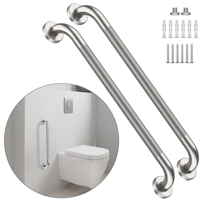12 Inch Anti Slip Grab Bars for Wall, Munzong Stainless Steel Shower Bars